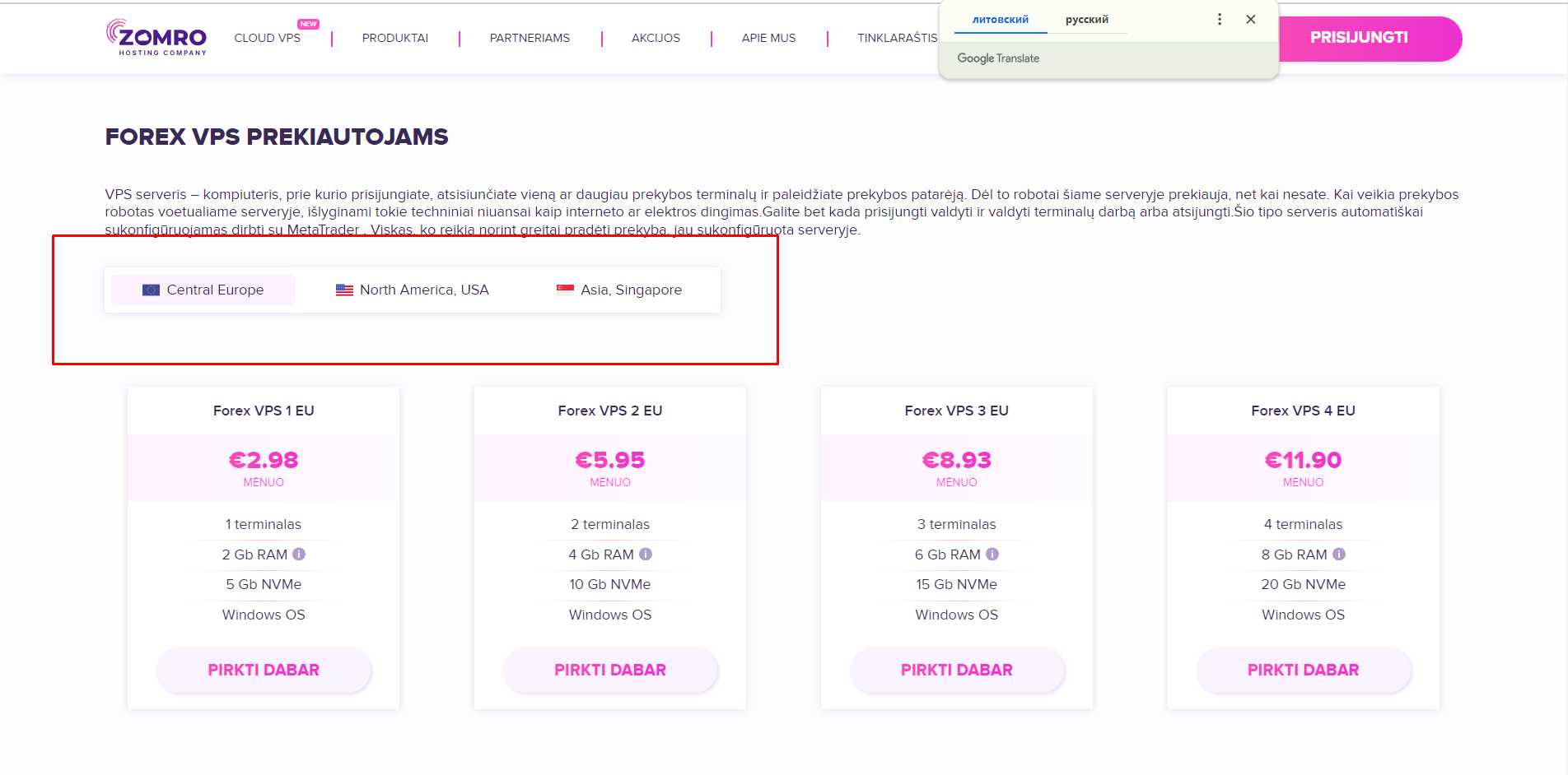 Kaip pasirinkti Forex VPS stabiliai prekybai - 1